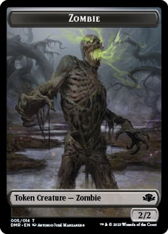 Zombie // Bird Double-sided Token - Token