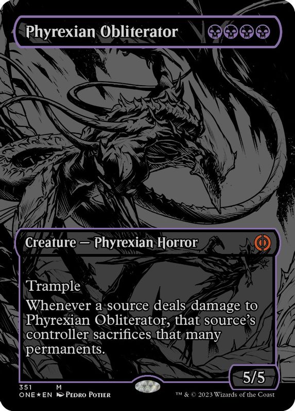 Phyrexian Obliterator (Oil Slick Raised Foil) - 351 - Mythic