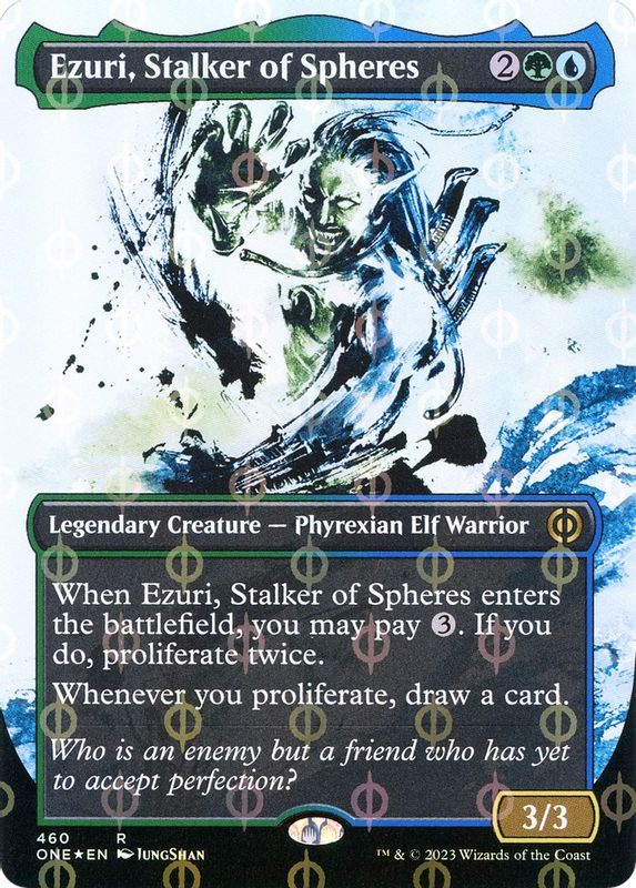 Ezuri, Stalker of Spheres (Showcase) (Step-and-Compleat Foil) - 460 - Rare