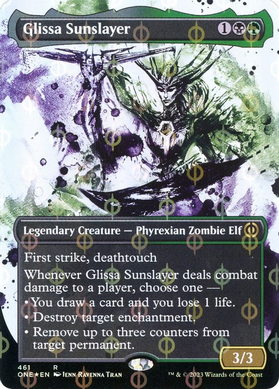 Glissa Sunslayer (Showcase) (Step-and-Compleat Foil) - 461 - Rare