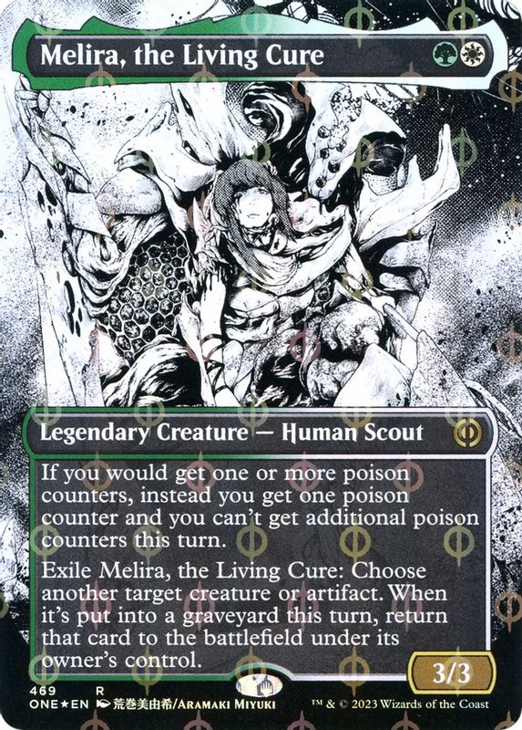 Melira, the Living Cure (Borderless) (Step-and-Compleat Foil) - 469 - Rare