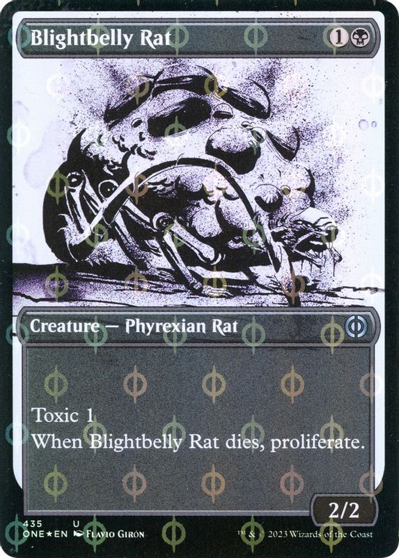 Blightbelly Rat (Showcase) (Step-and-Compleat Foil) - 435 - Uncommon