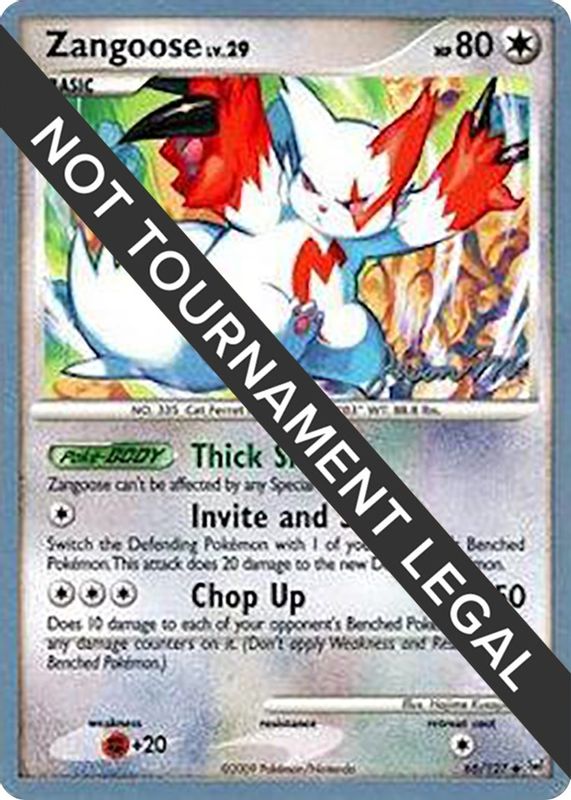 Zangoose - 2009 (Jason Martinez) - 66/127 - Uncommon