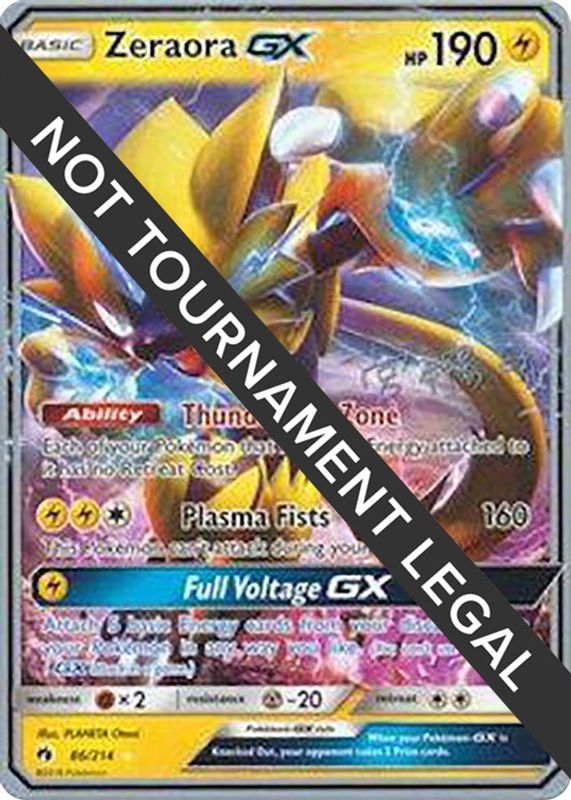 Zeraora GX - 2019 (Haruki Miyamoto) - 86/214 - Ultra Rare