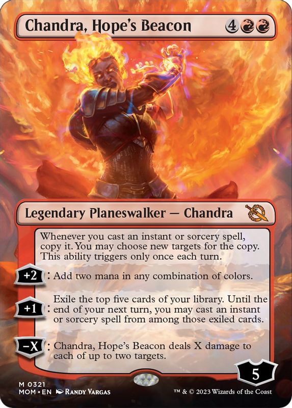 Chandra, Hope's Beacon (Borderless) - 321 - Mythic