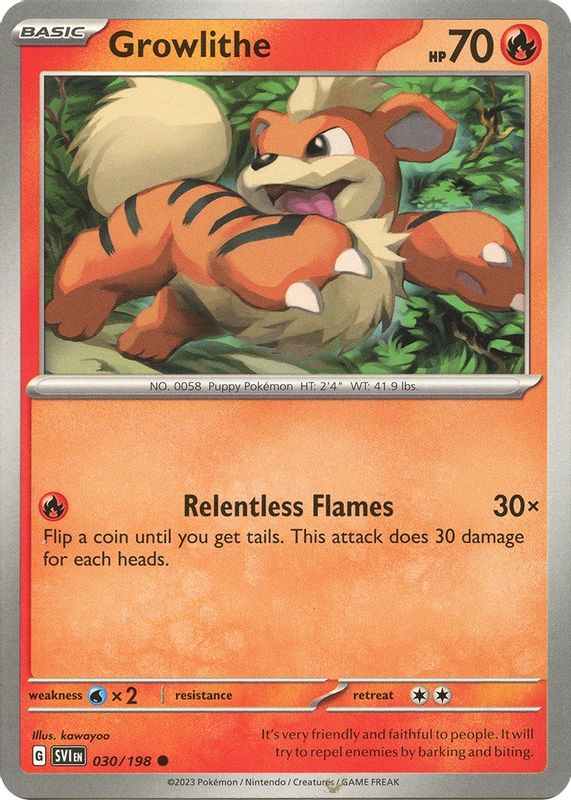 Growlithe - 030/198 - 030/198 - Common