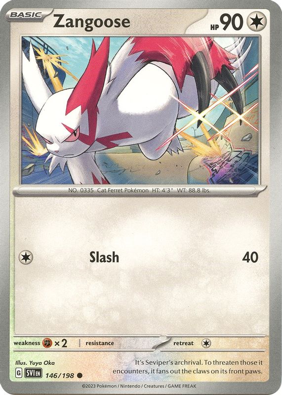 Zangoose - 146/198 - 146/198 - Common