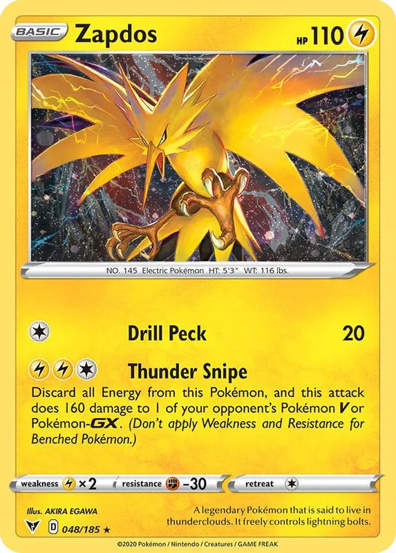 Zapdos (Cosmos Holo) - 048/185 - Promo