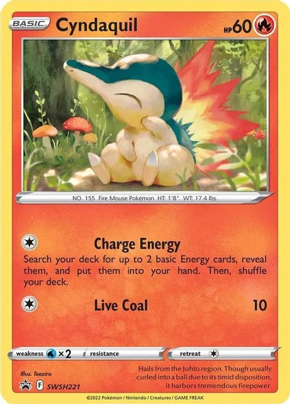 Cyndaquil - SWSH221 (Cosmos Holo) - SWSH221 - Promo