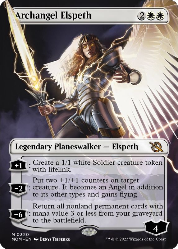 Archangel Elspeth (Borderless) - 320 - Mythic