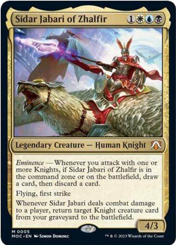 Sidar Jabari of Zhalfir - 5 - Mythic