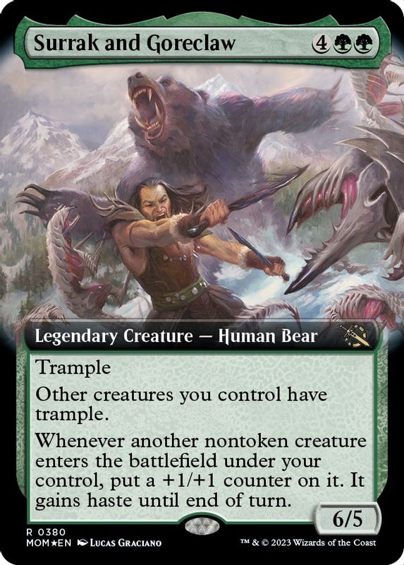 Surrak and Goreclaw (Extended Art) - 380 - Rare