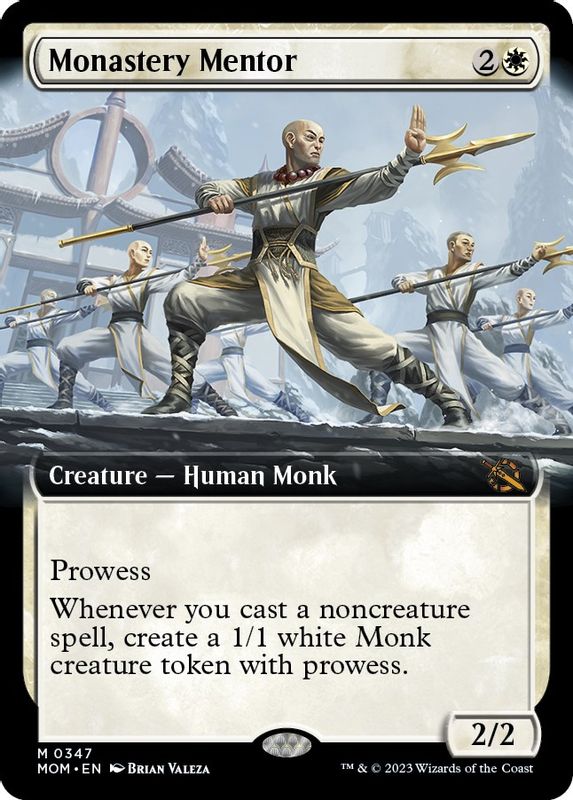 Monastery Mentor (Extended Art) - 347 - Mythic