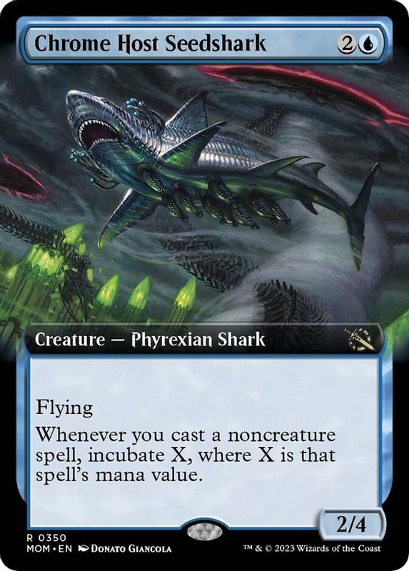 Chrome Host Seedshark (Extended Art) - 350 - Rare