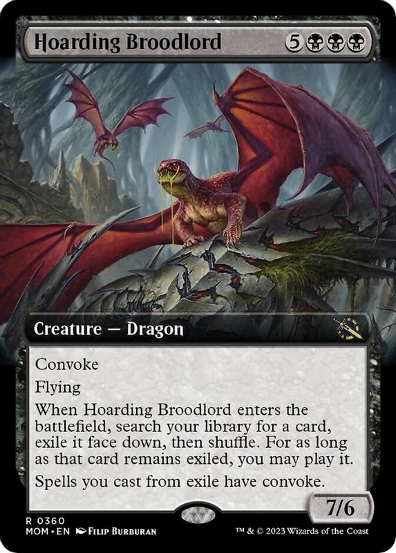 Hoarding Broodlord (Extended Art) - 360 - Rare