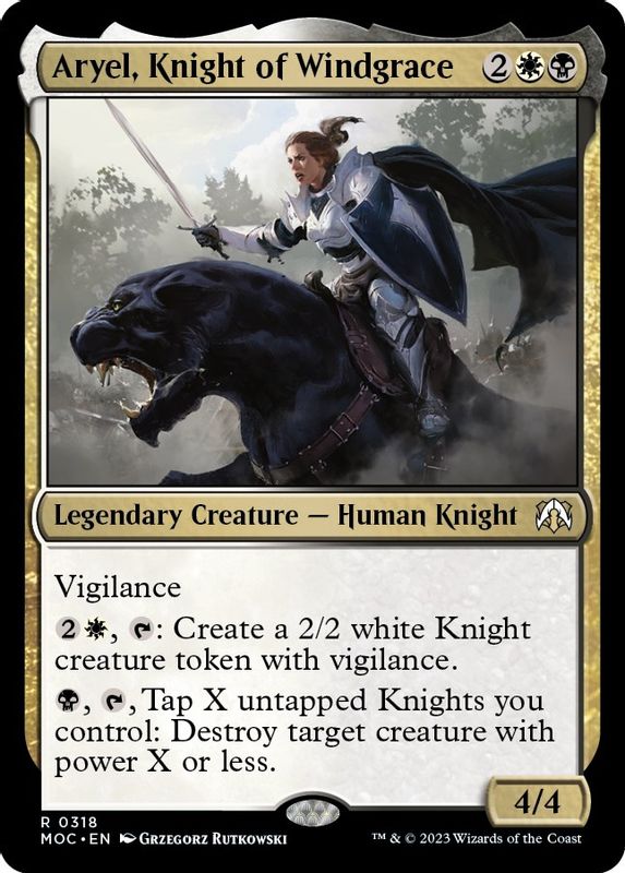 Aryel, Knight of Windgrace - Rare