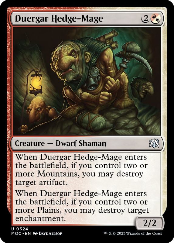 Duergar Hedge-Mage - 324 - Uncommon