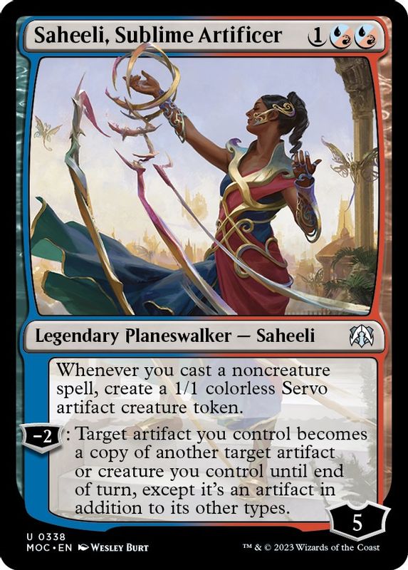 Saheeli, Sublime Artificer - 338 - Uncommon