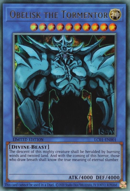 Obelisk the Tormentor - LC01-EN001 - Ultra Rare