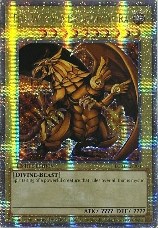 The Winged Dragon of Ra (Quarter Century Secret Rare) - LC01-EN003 - Quarter Century Secret Rare