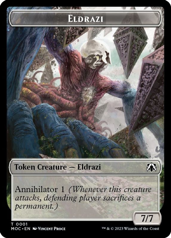 Eldrazi // Angel Double-sided Token - 1 // 4 - Token