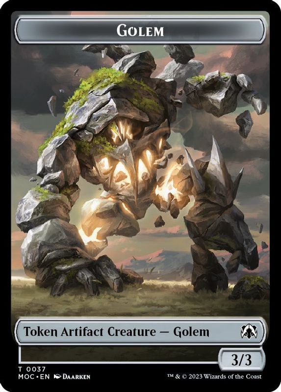 Golem // Clue Double-sided Token - 37 // 33 - Token