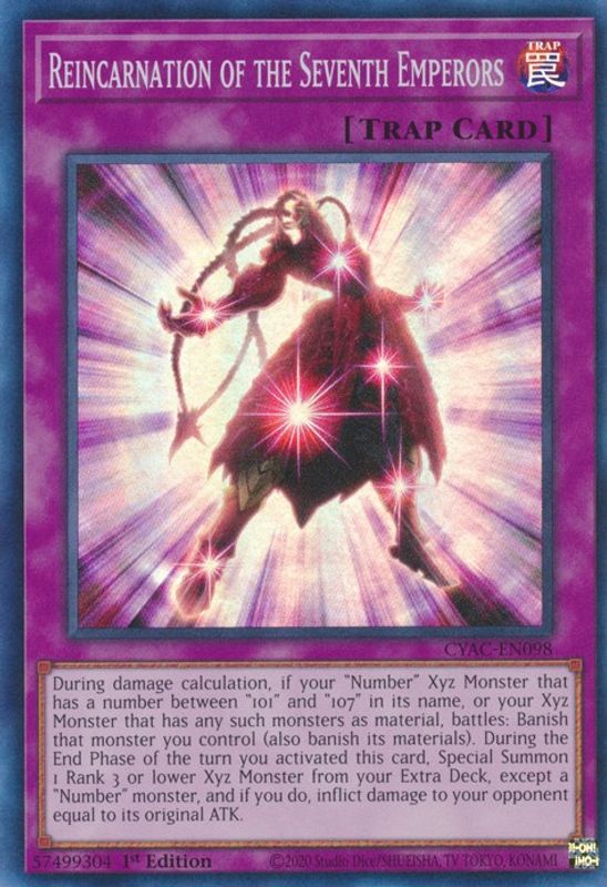 Reincarnation of the Seventh Emperors - CYAC-EN098 - Super Rare