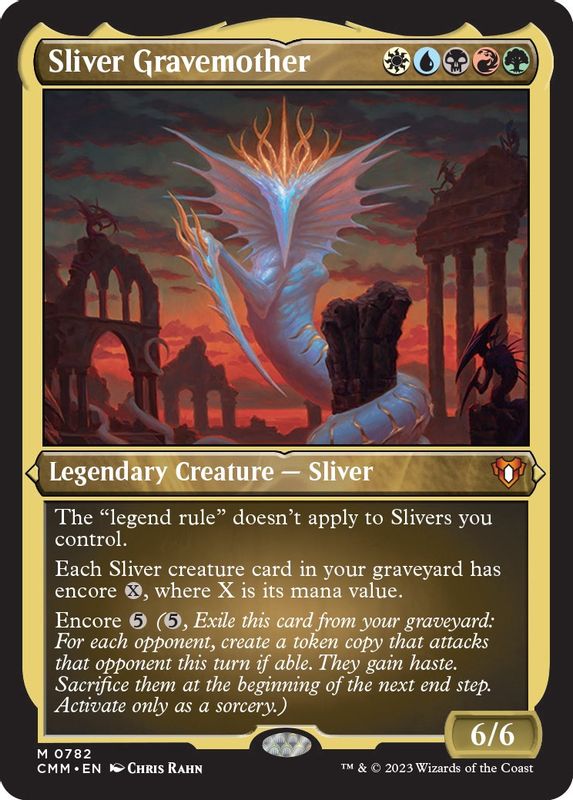 Sliver Gravemother (Display Commander) (Foil Etched) - Thick Stock - 782 - Mythic