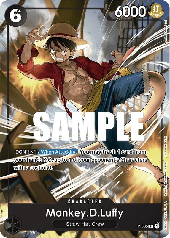 Monkey.D.Luffy (Pirates Party Vol. 3) - P-035 - Promo