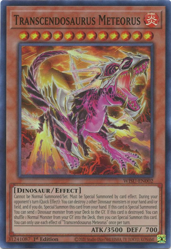 Transcendosaurus Meteorus - WISU-EN002 - Super Rare