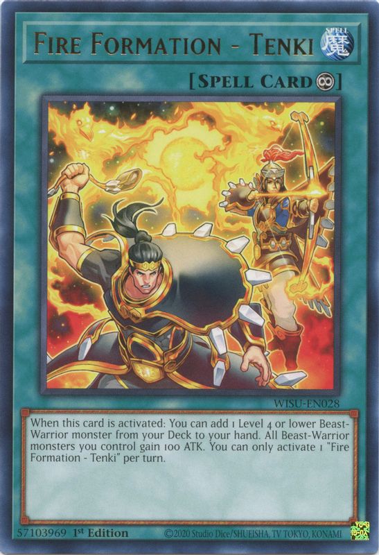 Fire Formation - Tenki - WISU-EN028 - Rare