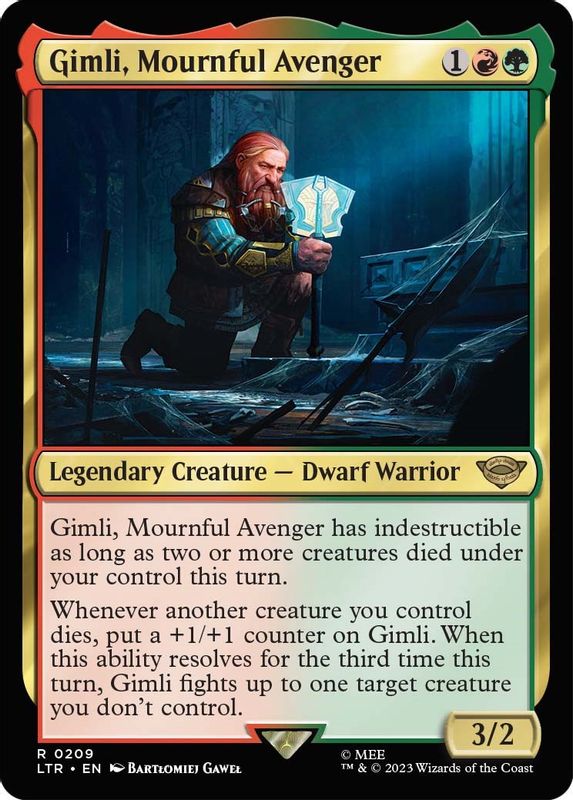 Gimli, Mournful Avenger - 209 - Rare