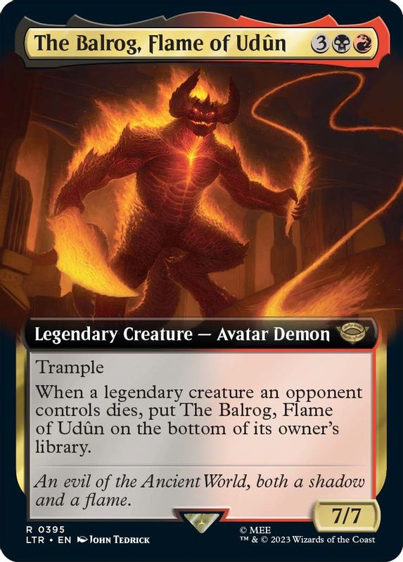 The Balrog, Flame of Udun (Extended Art) - 395 - Rare