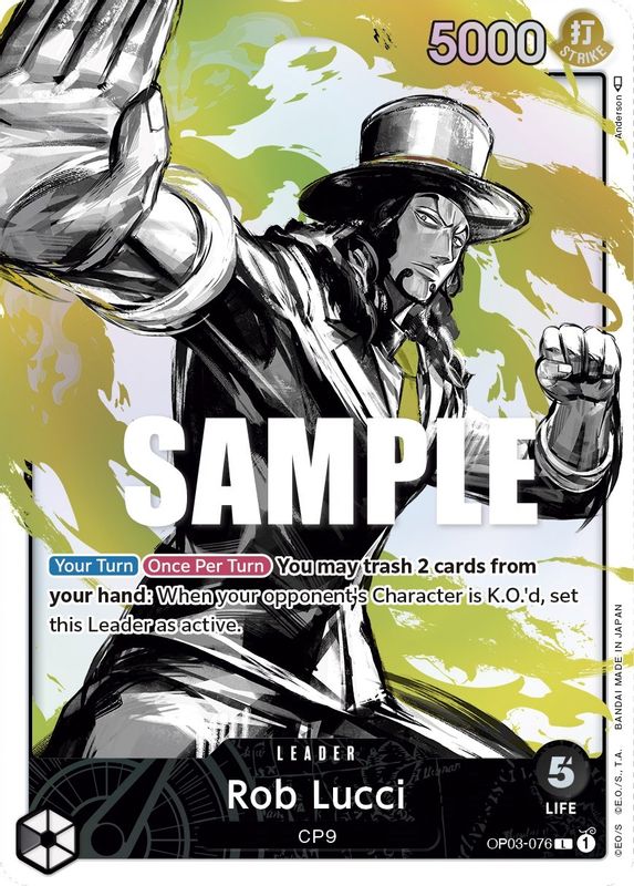 Rob Lucci (Alternate Art) - OP03-076 - Leader