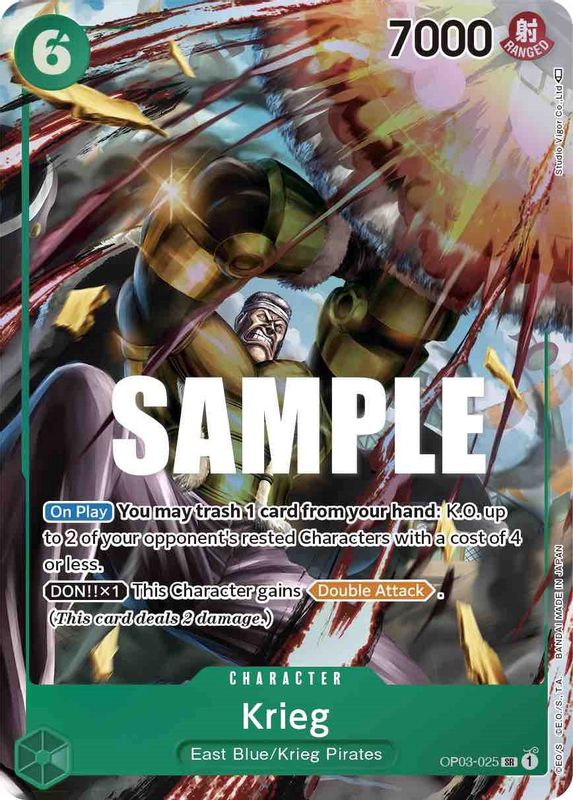 Krieg (Alternate Art) - OP03-025 - Super Rare