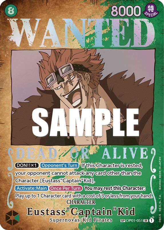 Eustass"Captain"Kid (Wanted Poster) - OP01-051 - Super Rare