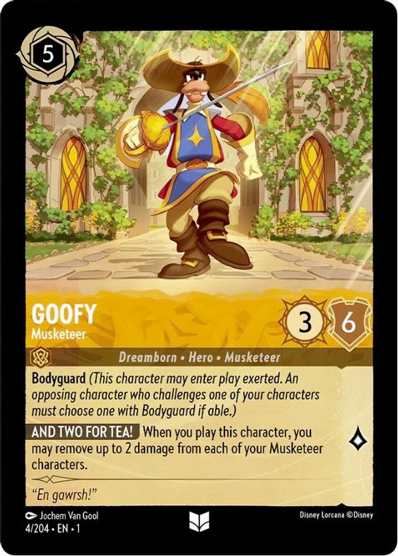 Goofy - Musketeer - 4/204 - Uncommon