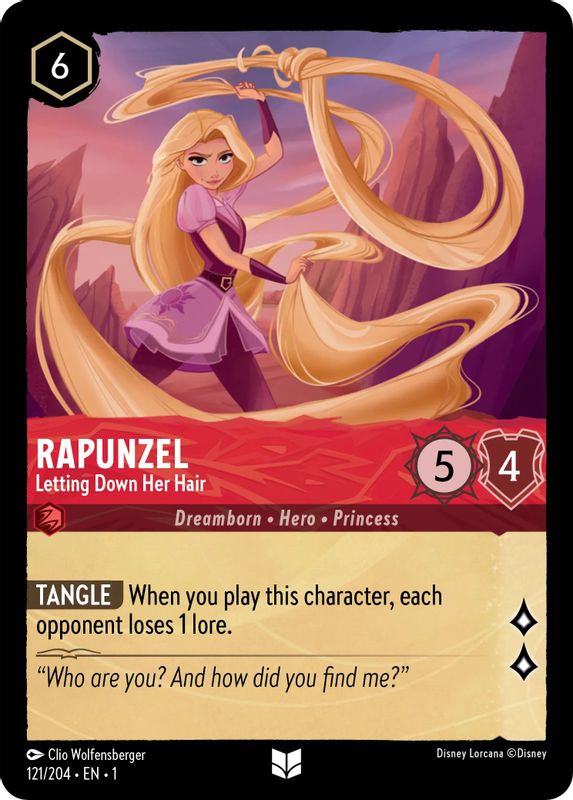 Rapunzel - Letting Down Her Hair - 121/204 - Uncommon