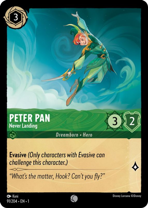 Peter Pan - Never Landing - 91/204 - Common