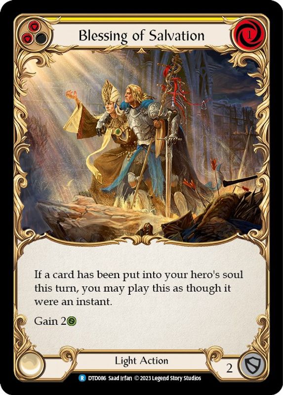 Blessing of Salvation (Yellow) - DTD086 - Rare