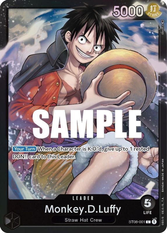 Monkey.D.Luffy (001) - ST08-001 - Leader