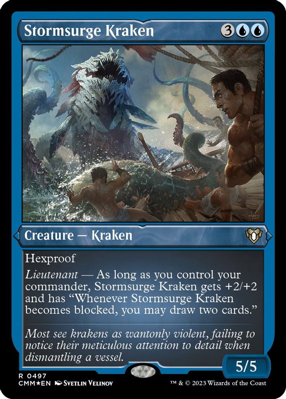 Stormsurge Kraken (Foil Etched) - 497 - Rare