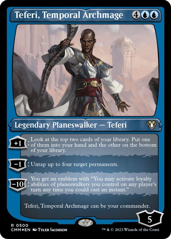 Teferi, Temporal Archmage (Foil Etched) - 500 - Rare