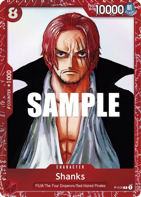 Shanks (Premium Card Collection -ONE PIECE FILM RED Edition-) - P-016 - Promo (Pre-Order)