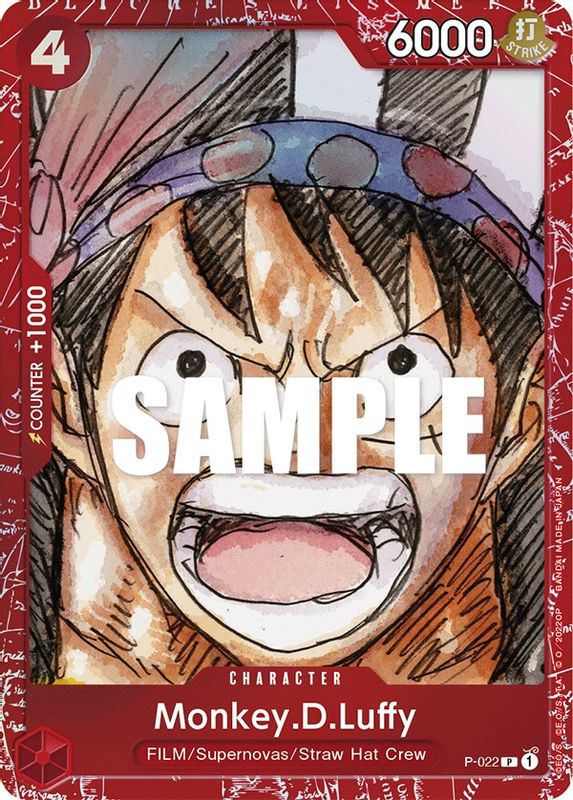 Monkey.D.Luffy (Premium Card Collection -ONE PIECE FILM RED Edition-) - P-022 - Promo (Pre-Order)