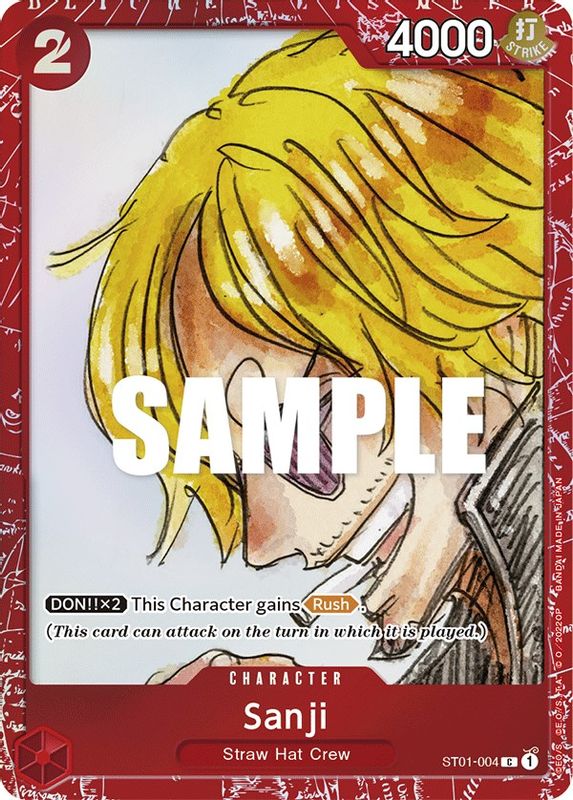 Sanji (Premium Card Collection -ONE PIECE FILM RED Edition-) - ST01-004 - Common