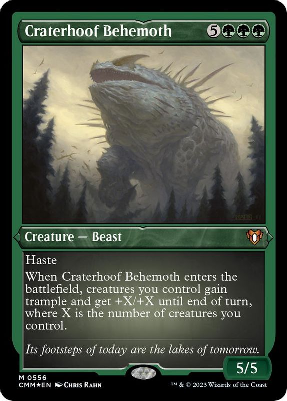 Craterhoof Behemoth (Foil Etched) - 556 - Mythic