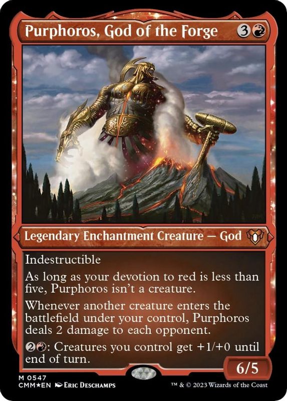 Purphoros, God of the Forge (Foil Etched) - 547 - Mythic