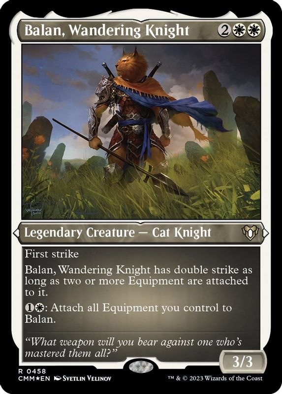 Balan, Wandering Knight (Foil Etched) - 458 - Rare