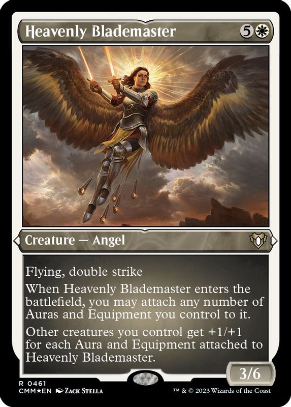 Heavenly Blademaster (Foil Etched) - 461 - Rare